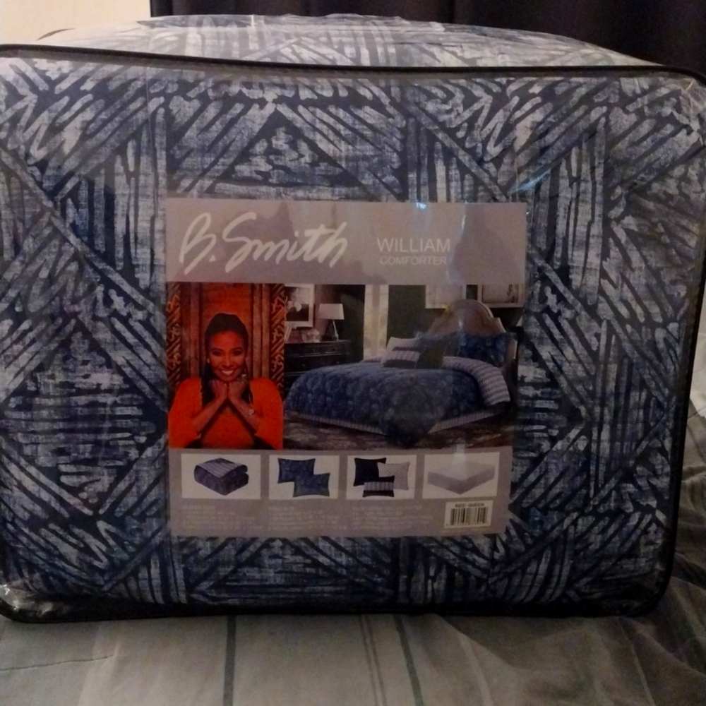 B. Smith Williams comforter. Queen size.